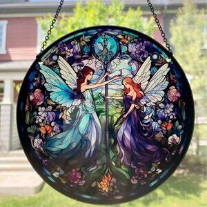 🌼2 for $25🌼 Dancing Fairies, 6 inch acrylic Suncatcher